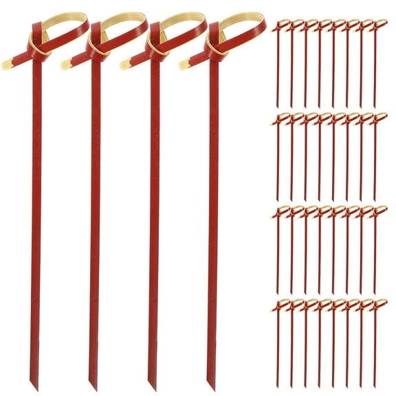 Weiweiguan 100pcs Food Sticks Sandwich Toothpicks Fruit Bamboo Sticks Dessert Eating Bamboo Picks