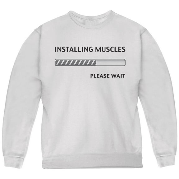 Installing Muscles Youth Sweatshirt White YSM