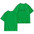 thumbnail image 6 of BUWTTER Girls Tshirts Oversized Short Sleeved Top Casual Letter Print Summer Loose Fit Plus Size Basic Green Shirt Size 3-4 Y, 6 of 8