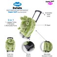 thumbnail image 2 of DolliBu Alligator Plush Trolley & Purse Set - 3-in-1 Kids Trolley, Backpack & Green Alligator Purse, Soft Plush Backpack on Wheels, School Rolling Bag, Travel Luggage with Removable Plush Toy -15", 2 of 7