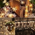 thumbnail image 3 of Viworld Snowflake Solar Decorations Lights, 20/50 Led Outdoor Waterproof Fairy Lights with 8 Lighting Modes for Wedding, Party, Tree, Room, Garden, Patio, Yard, Home(Warm White,7M50LED), 3 of 6
