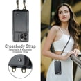 thumbnail image 3 of Jeehood C22 Series Zipper Wallet Leather Phone Case With Dual Lanyard, For,iPhone 14 Pro, 3 of 10