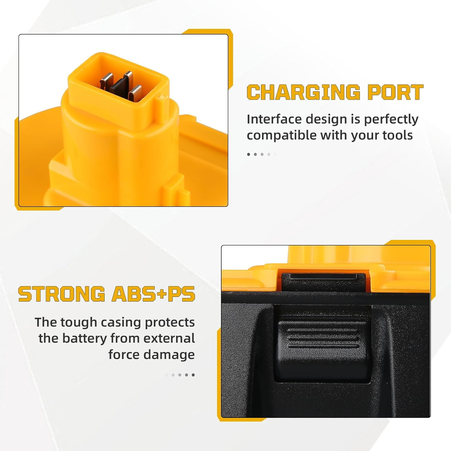 2Pack 18V Replace for dewalt Battery 4.5Ah 18v xrp Batteries DC9096 DC9099 DW9098 with DC9310 18V Dewalt Charger