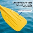 thumbnail image 3 of Jashem Kid Size Inflatable Boat Oars, 1 Pair Detachable PVC Kayak Paddles, Lightweight Ribbed Canoe Paddle Set for Kids, 3 of 5