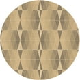 thumbnail image 1 of Ahgly Company Indoor Square Patterned Copper Brown Area Rugs, 3' Square, 1 of 6