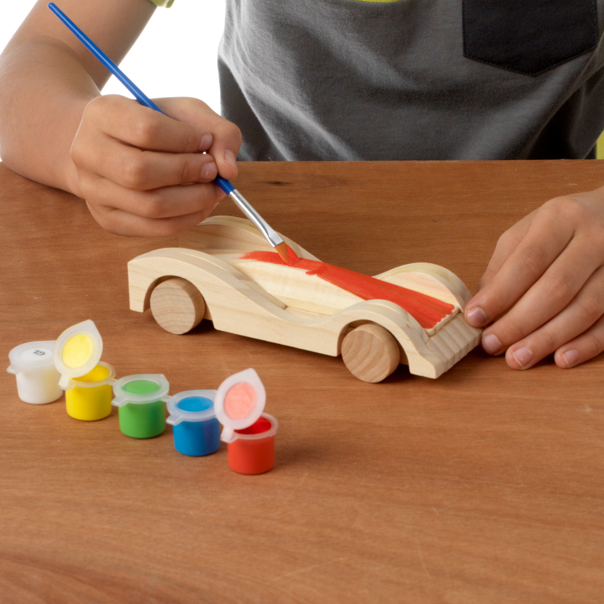 Made by Me Build & Paint Wood Cars, 3 Race Car with Moving Wheels, Boys and Girls, Child, Ages 6+ - image 5 of 8