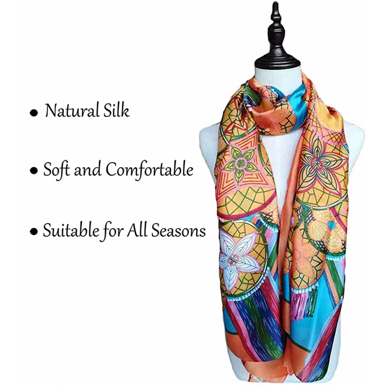 100% Mulberry Silk Scarf Wraps Brand Designer Women Ladies Fashion Scarves  for Spring Clothing Accessories 16mm 35x35 Bandana