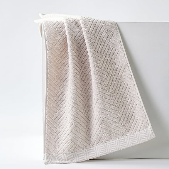 Namzi 6 Pc Beige Absorbent Towels, 34x74cm Pure Cotton Prime Towels, Ultra-Absorbent & Soft Bath Towels, Ideal Cotton Towels for Bathroom.