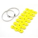thumbnail image 5 of Protector de tubo de escape de motocicleta, ajuste universal para motocicleta, color amarillo, 5 of 5