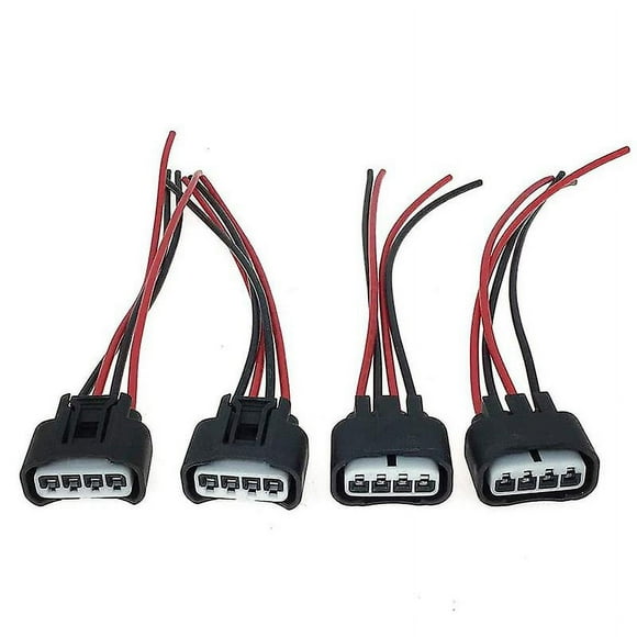 4PCS Ignition Coil Female Connector Plug Harness Pigtail 2AZFE1ZZFE For HS250h Pontiac Camry Corolla RAV4 Chevrolet
