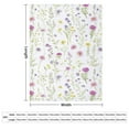 thumbnail image 2 of Floral Colorful Flower Flannel Blanket Lightweight Blanket for Couch Sofa Bed, Super Soft Cozy Print Warm Blanket, 2 of 7