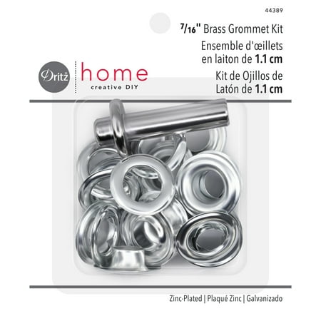 UPC: 0072879443899 | Dritz 7/16 Zinc-Plated Brass Grommet Kit