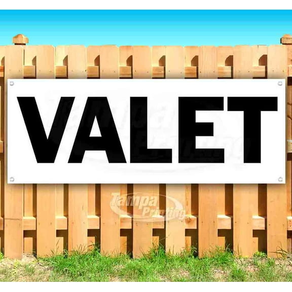 Valet 13 oz Vinyl Banner With Metal Grommets