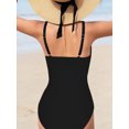 thumbnail image 2 of HWJAD Girls Swimsuit One-Piece Bathing Suit with Mesh Cover Ups Adjustable Straps Cut Out Swimwear Size 5-12, 2 of 9