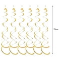 thumbnail image 5 of Grofry 6Pcs Spiral Pendant Party Streamers，Hanging Plastic Streamer，Spiral Pendant Twin Tail Party Ceiling Foil Swirl Decorations, 5 of 8