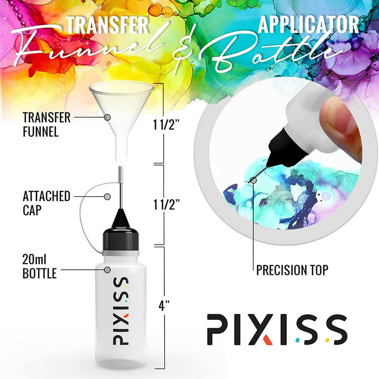 PIXISS Shimmering Metallic & Gemstone Alcohol Ink Set - 10 Inks – Pixiss