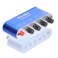 thumbnail image 1 of 3.5mm Audio Mixer Stereo Audio Mixer 4 Input to 1 Output Individually Controls Sound Mixing, 1 of 7