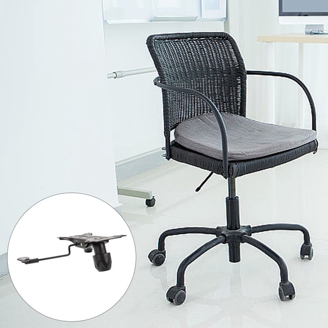 OULII 1Set Practical Chair Swivel Base Accessory Metal Plastic Black for Adults Office Chair Replacement