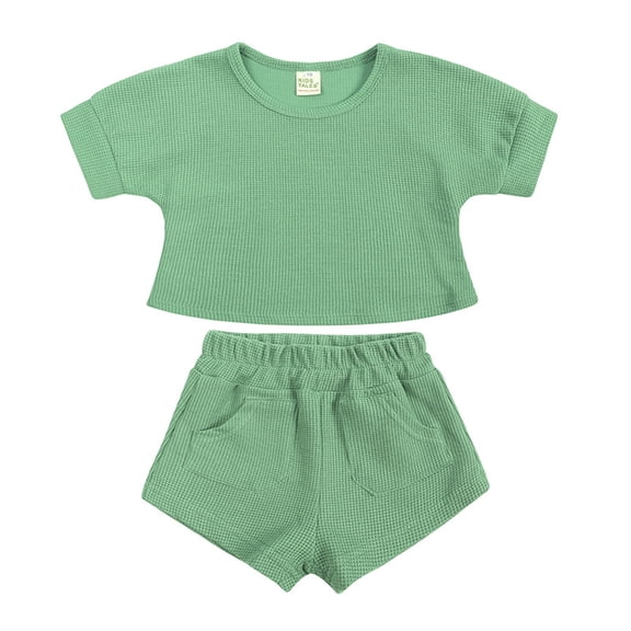 Futezty Toddler Boys Clothes Summer Outfit Sets, Short Sleeve Truck Letter Print T Shirt Shorts Outfit Set