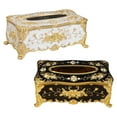 thumbnail image 2 of Soporte para caja de pañuelos de lujo Gloria 2 piezas decoración del hogar, 2 of 9