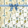 thumbnail image 6 of Fishing Wrapping Paper 12 Sheets Vintage Fishing Angler Themed Gift Wrap Fish, Fisherman Design For Fishing Enthusiasts, 20" X 28", 6 of 8