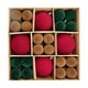 thumbnail image 3 of 44 piezas de bolas de terciopelo navideño • Set de adornos de árbol de Navidad de plástico flocado – Adornos decorativos colgantes rojos y verdes 8cm 4cm • Decoración festiva duradera para árbol de, 3 of 7