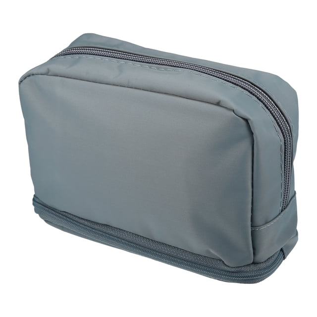 Bolsa de cosméticos Unique Bargains Organizador de Brochas Cosméticas Gris 6.89 x 2.76 x 4.72 pulgadas