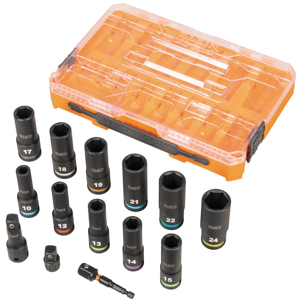 Klein Tools 65111IMPCTM KNECT 1/2" Drive Deep Well Impact Socket Set