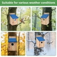 thumbnail image 5 of Austok Bird Houses for Outside Bluebird Houses Wooden Outdoor Birdhouse with 1-1/2 inch Entrance Hole Easy to Install for Wren Bluebirds Finches Swallows, 5 of 9