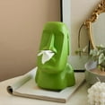 thumbnail image 3 of Estatua de Piedra de la Isla de Pascua Caja de Toallas de Papel Decoración del Hogar Estatua Decoración Retro para la Sala de Estar Accesorios para el Hogar A, 3 of 6