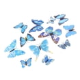 thumbnail image 3 of 12 Piezas DIY Mariposa Calcomanía 3D de Pared Tienda Decoración de Vacaciones Azul claro, 3 of 6