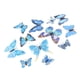 thumbnail image 3 of 12 pegatinas de pared 3D de plástico con forma de mariposa Azul claro, 3 of 6
