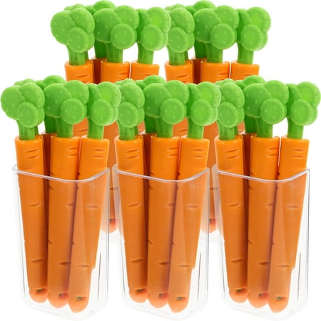 

5 Sets Snack Bag Clips Carrot Shape Clip Cartoon Chip Bag Clips Sealing Clips Chip Clips