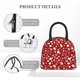 thumbnail image 4 of Fotbe Red Christmas Cheer. Bolsa de Almuerzo con Estampado, Lonchera Aislada, Contenedor de Comida Reutilizable Tipo Cooler a Prueba de Fugas, 4 of 6