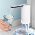 thumbnail image 1 of Bomba de botella de agua recargable por USB | Dispensador automático plegable para jarras de 5-6 galones | Portátil para hogar, cocina, oficina, camping | Flujo rápido | Batería de 1200 mAh, 1 of 6
