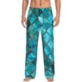 thumbnail image 1 of Gaeub Square Glass Mosaic Print Mens Pajama Pants,Lounge Pants With Pockets And Drawstring-XX-Large, 1 of 6