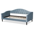 thumbnail image 4 of Baxton Studio Benjamin Light Blue and Dark Brown Finished Wood Full Size Daybed, 4 of 10