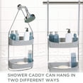 thumbnail image 5 of Bath Bliss 2 Way Convertible Plastic Shower Caddy in Grey, 5 of 11