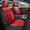 Black&Red49, variant on LAONNVIR Black Front Car Seat Covers,Stylish Breathable Leather Automotive Seat Protectors,Airbag Compatible Auto Interior Accessories Custom Fit for Kia Soul 2010-2025,Black&Red