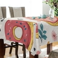 thumbnail image 4 of Yayeee Tablecloths for Rectangular Tables 60 x 108 inch Party Table Cover, Pink Donut, 4 of 6
