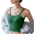 thumbnail image 2 of Xixinqiwan No Boundaries Summer Tank Top for Women,Women's Camisole with Built in Bras Spaghetti Straps Lightweight Breathable Sleeveless Tank Top Casual Wear, 2 of 5