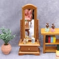 thumbnail image 2 of Miniatura Mirror Dollhouse con cajón, escala 1:12 de madera de abedul, 2 of 3