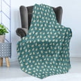 thumbnail image 4 of Space Soft Flannel Fleece Throw Blanket, Stars and Astronaut Bears on a Slate Blue Background, Cozy Plush for Indoor and Outdoor Use, 50" x 60", Teal Multicolor, by Ambesonne, 4 of 5
