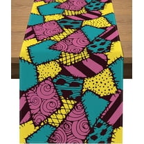 The Nightmare Before Christmas Sally Table Runner Halloween Birthday Theme Party Decor Dining Room Home Kitchen Table Decoration (13.8" x 108")