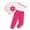 Pink, variant on Happy Town Toddler Baby Girl Sweatsuit Fall Winter Long Sleeve Sweatshirt and Sweatpants Clothing Set for Girl