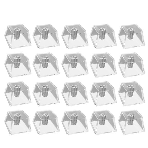Transparents Crystal Mechanical Keyboards PC Blanks Backlit Keycaps Original Height for Switches 20pcs