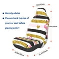 thumbnail image 3 of Wukai Gold Glittering Hearts and Flamingos Full Set Car Seat Covers with Soft Padding Universal Auto Front Seats Protector and Cushion Mat, 3 of 5
