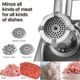 thumbnail image 3 of Electric Meat Grinder 1300 Watt Heavy Duty Sausage Stuffer Mincer w/ Grinding Plate (3mm Fine) Stainless Steel Cutting Blades & Attachment Kit /f Homemade Ground Beef, Burger Patties, Kubbe, 3 of 7