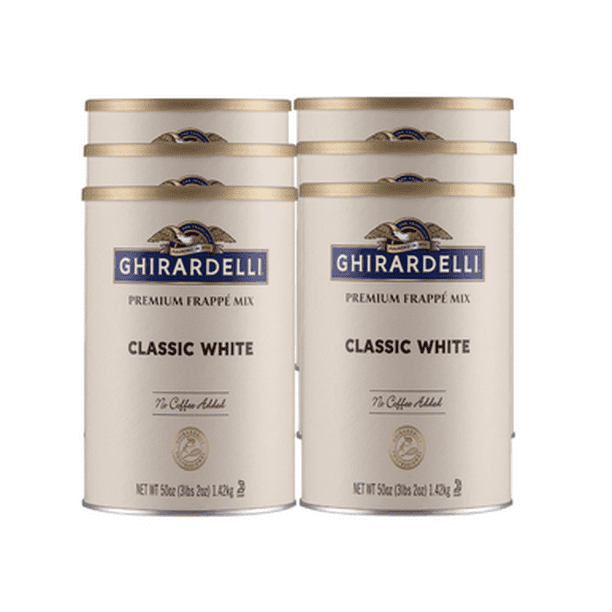 Ghirardelli 3,12 lb Mélange de Frappe Blanche Classique 6 Packs