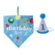thumbnail image 1 of Conjunto de sombrero de pañuelo de cumpleaños para perro, suministros para fiesta de cumpleaños de cachorro, sombrero de cumpleaños para perro, bufanda para mascota pequeña y mediana, 1 of 5
